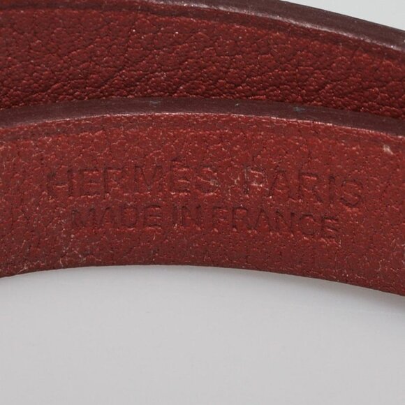 Hermes Yellow/Brown Swift Leather Medor Infini Double Tour Bracelet Size T2 - Picture 4 of 6
